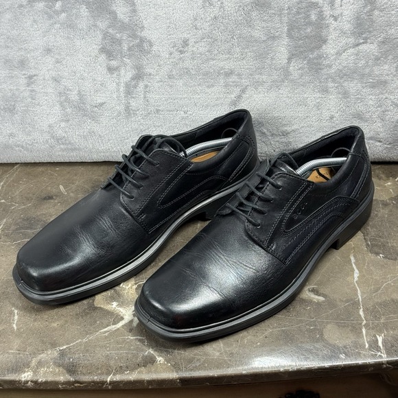 ECCO Men´s Plain Toe Dress Shoes Size EU 46 Leather...